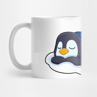 Penguin at Sleeping with Blanket Mug